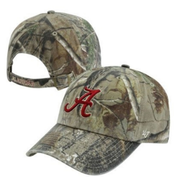Alabama Crimson Tide Camo Strap Back Hat Cap New